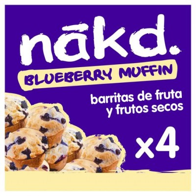 Barritas de fruta y frutos secos NAKD 35gr, pack de 4 barritas