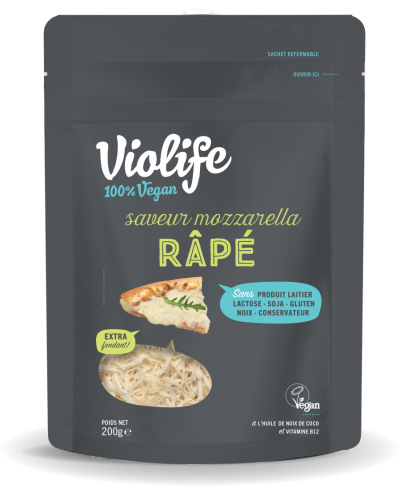 Violife Râpé saveur Mozzarella - Alternative 100% vegan au Fromage